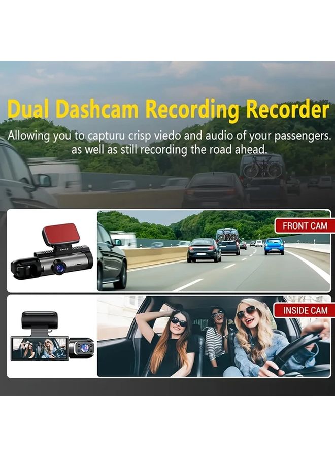 32G Dash Cam Front And Rear With 24H Parking Mode 1080P HD Camera - Image 3